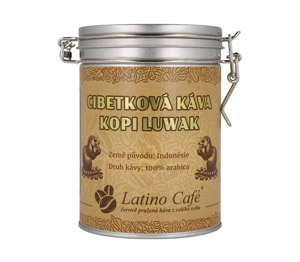 Latino Café Cibetková káva Kopi Luwak v dóze 200 g