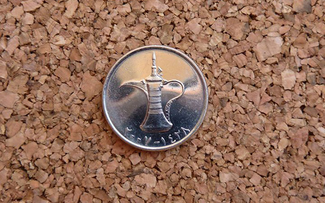 Konvička vyobrazená na minci